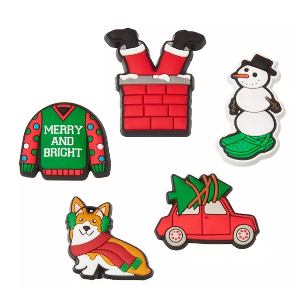 Crocs Jibbitz Corgi Christmas Mix - 5 Pack